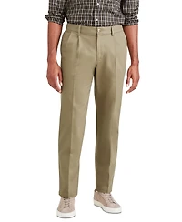 Dockers Men's Signature Classic Fit Pleated Iron Free Pants with Stain Defender
