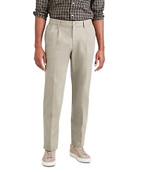 Dockers Men's Signature Classic Fit Pleated Iron Free Pants with Stain Defender