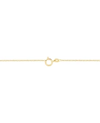 Italian Gold Polished Open Heart Station 18" Collar Necklace in 10k Gold