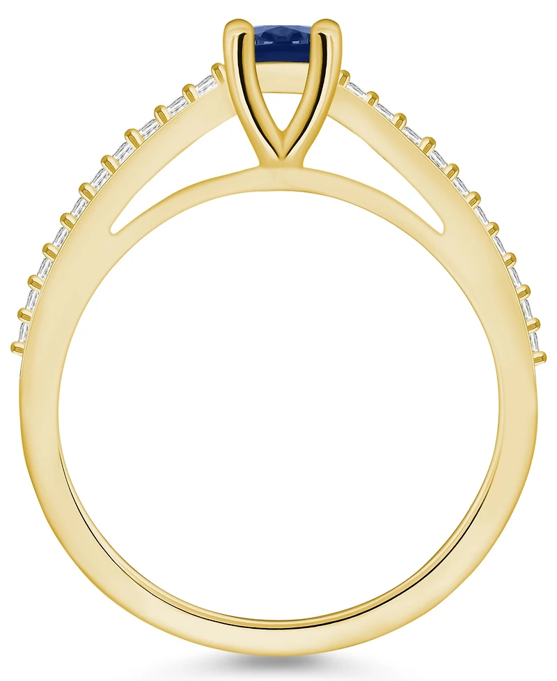Macy's Sapphire (5/8 Ct. t.w.) and Diamond (1/6 Ring
