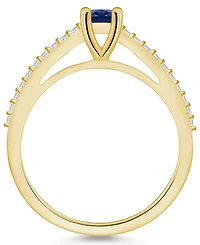 Macy's Sapphire (5/8 Ct. t.w.) and Diamond (1/6 Ring