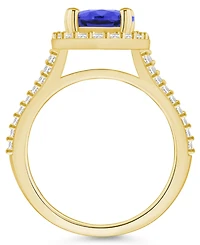 Macy's Tanzanite (2 Ct. t.w.) and Diamond (/2 Halo Ring