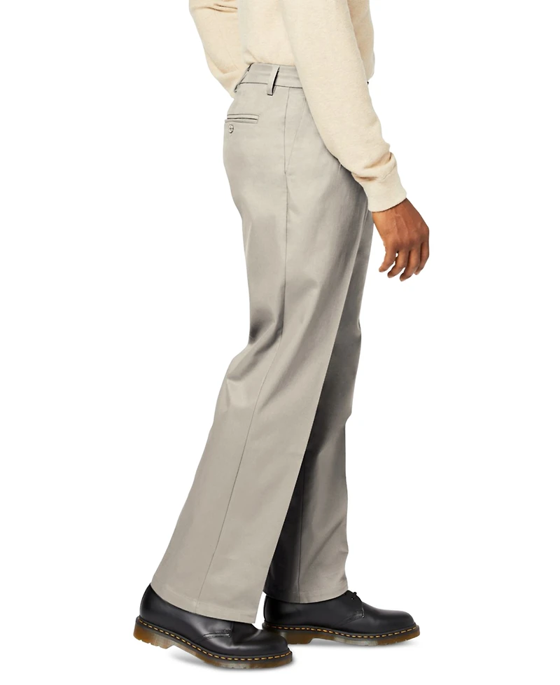 Dockers Men's Signature Relaxed Fit Pleated Iron Free Pants with Stain Defender
