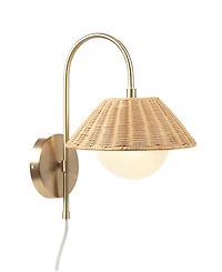 Ink+Ivy Laguna Rattan Weave Wall Sconce
