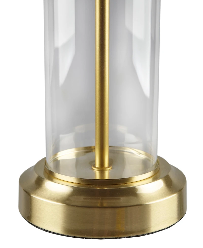 510 Design Clarity Glass Cylinder Table Lamp Set of 2