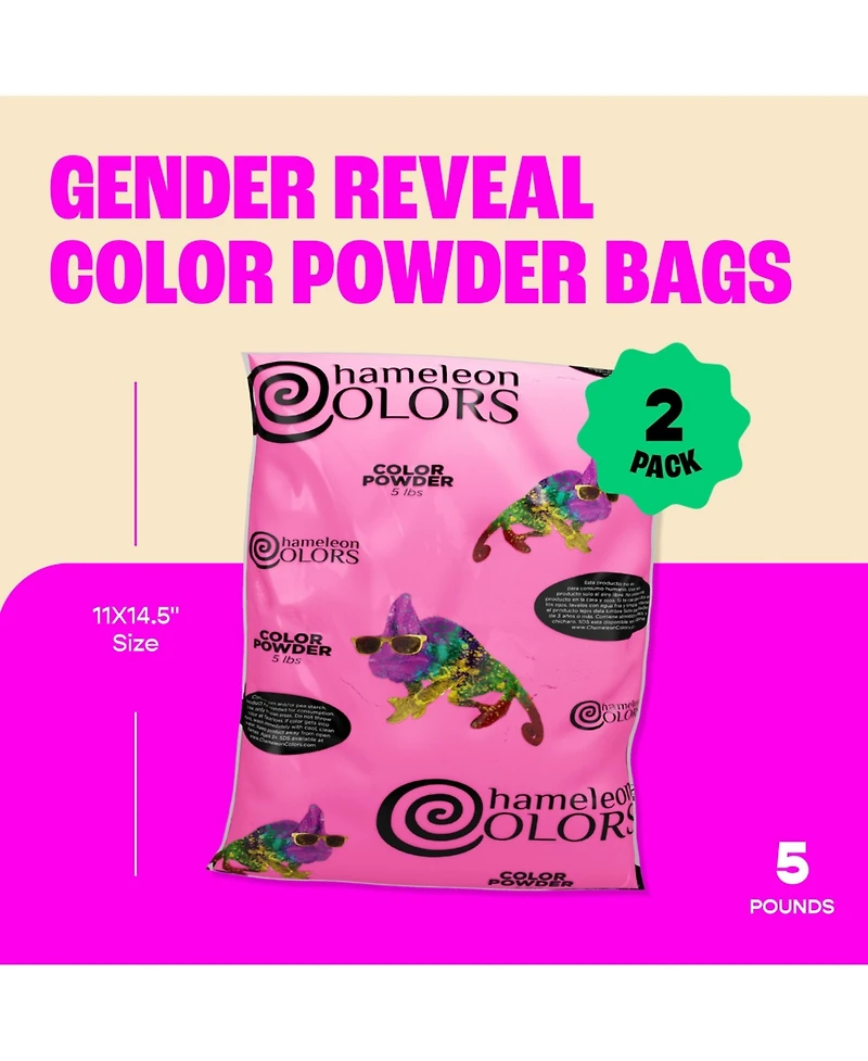 Chameleon Colors Pink Gender Reveal Powder