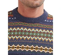 Barbour Men's Case Fair Isle Crewneck Sweater