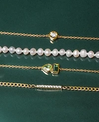 Audrey by Aurate Diamond Bar Curb Link Bracelet (1/6 ct. t.w.) in Gold Vermeil, Created for Macy's
