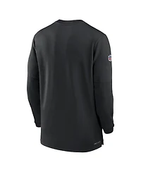 Men's Nike Black Las Vegas Raiders 2023 Sideline Performance Long Sleeve Quarter-Zip Top