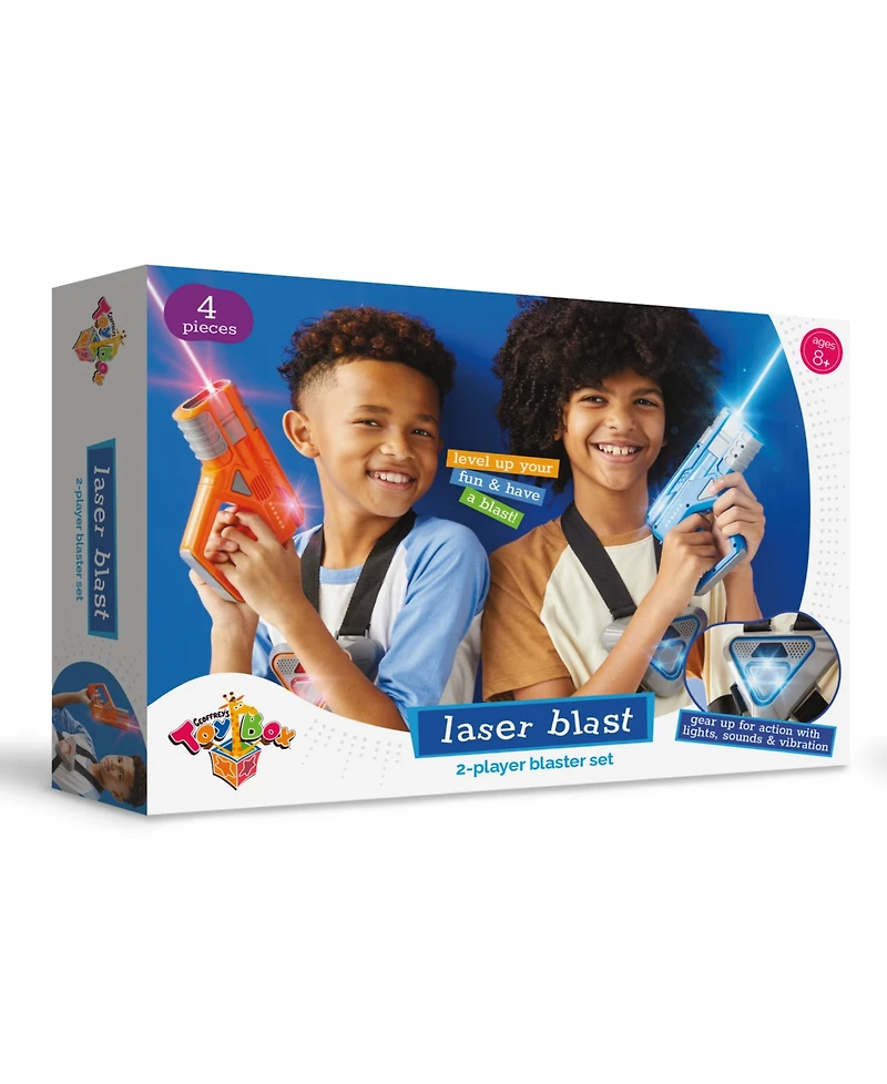 Geoffrey's Toy Box Laser Blast 2-Player 4 Pieces Blaster Set, Created for Macy's