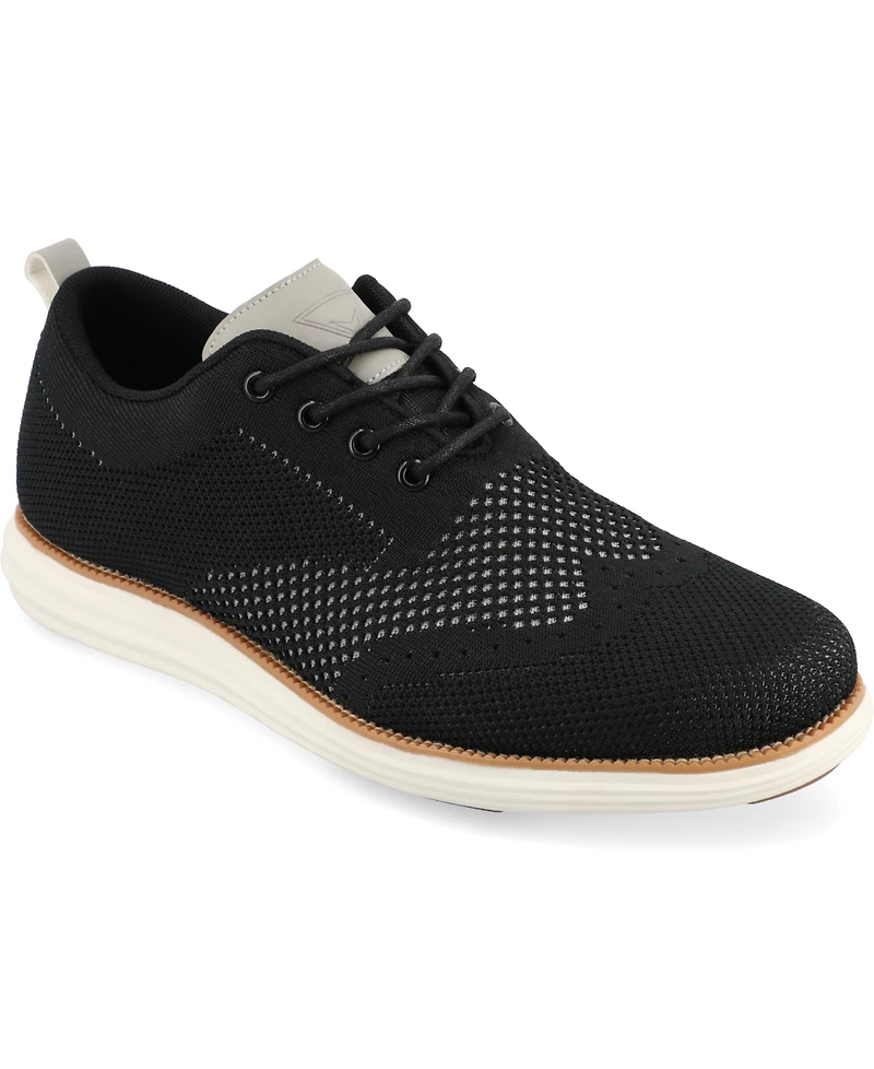 Vance Co. Men's Ezra Tru Comfort Foam Knit Wingtip Dress Shoes