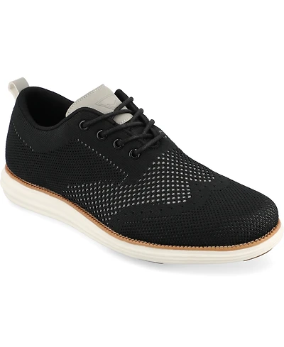 Vance Co. Men's Ezra Tru Comfort Foam Knit Wingtip Dress Shoes