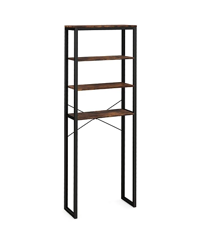 Costway 4-Tier Over the Toilet Storage Rack Freestanding Bathroom Organizer