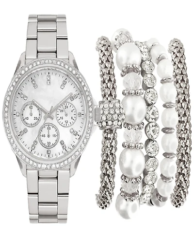 Jessica Carlyle Women's Bracelet Watch 36mm Gift Set