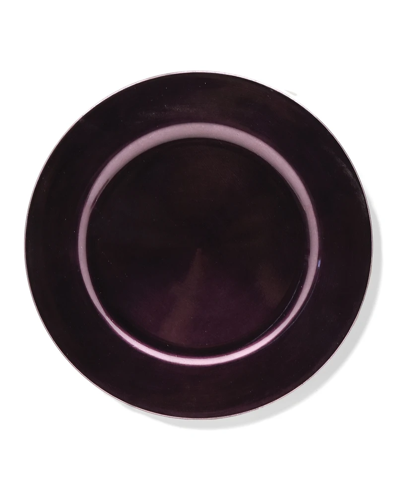 American Atelier Metallic Round Charger Plate 12 Piece Dinnerware Set, Service for 12