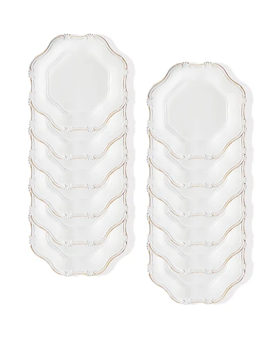 American Atelier Baroque Charger Plate 12 Piece Dinnerware Set, Service for