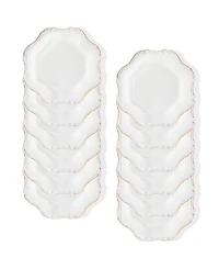 American Atelier Baroque Charger Plate 12 Piece Dinnerware Set, Service for