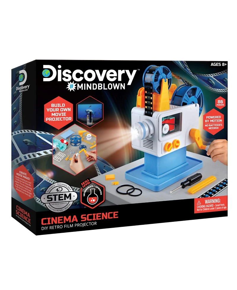 Discovery #Mindblown Cinema Science Diy 83 Pieces Retro-Like Film Projector, Created for Macy's
