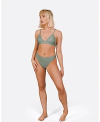 Oosc Women's Sahara Sage Mile High Bikini Bottoms