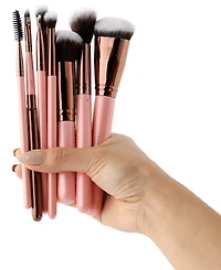 Luxie 8-Pc. Rose Gold Complete Face Brush Set