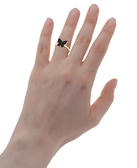 Wrapped Diamond Butterfly Ring (1/6 ct. t.w.) 14k Gold, Created for Macy's (Also Available Black Diamond)