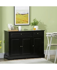 Homcom Sideboard Buffet Cabinet, Entryway Cabinet with Drawers