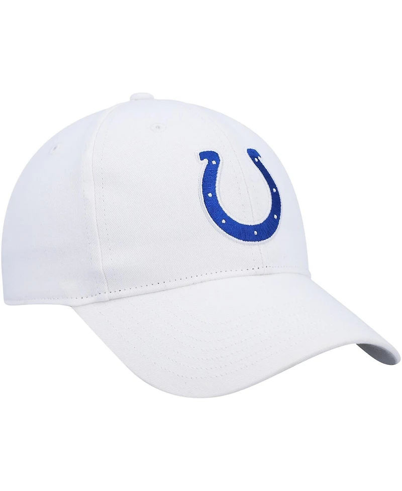 Big Boys and Girls '47 Brand White Indianapolis Colts Secondary Mvp Adjustable Hat