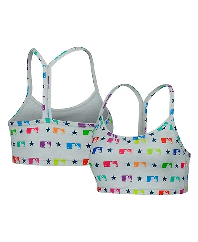 Women's Gray Mlb Tlc Rainbow Bra