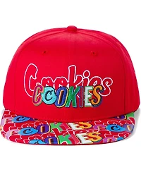 Men's Cookies Clothing Red On The Block Snapback Hat