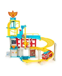 Firebuds Hq Playset with Lights, Sounds, Fire Truck Toy, Action Figure and Vehicle Launcher
