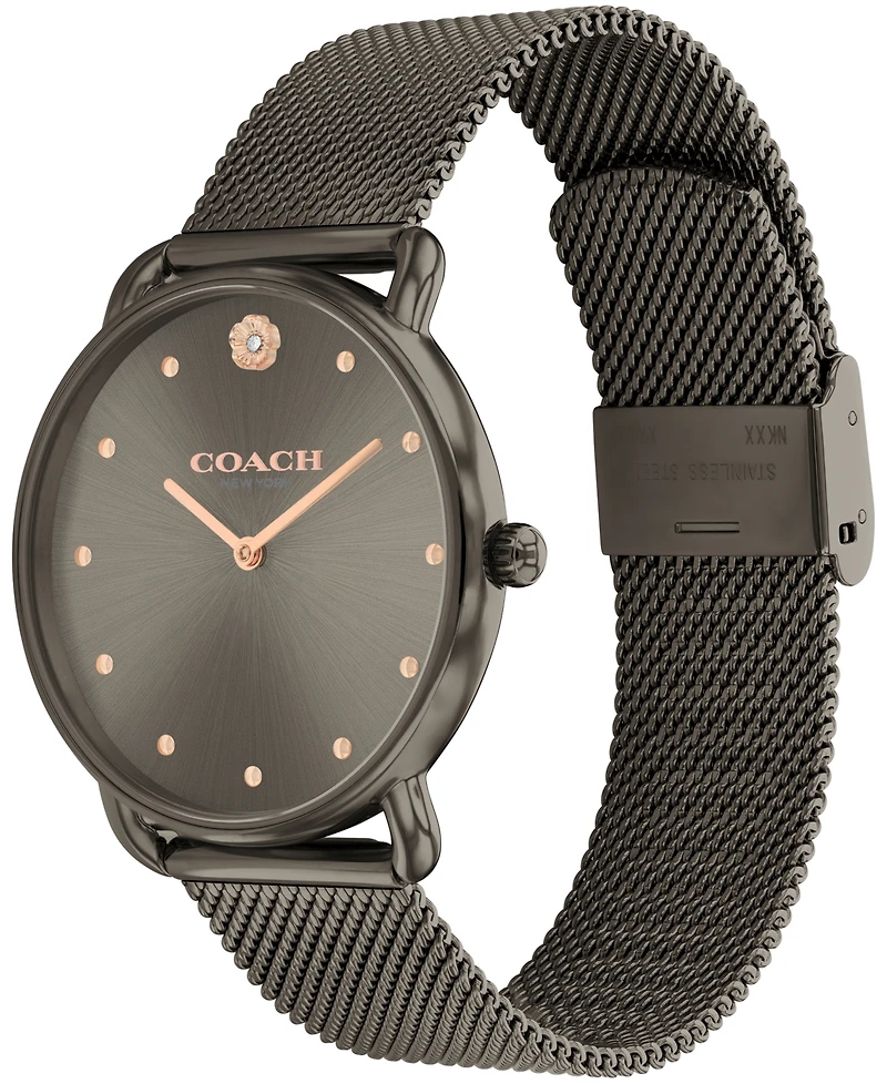 Coach Women's Elliot Stainless Steel Mesh Bracelet Watch 36mm
