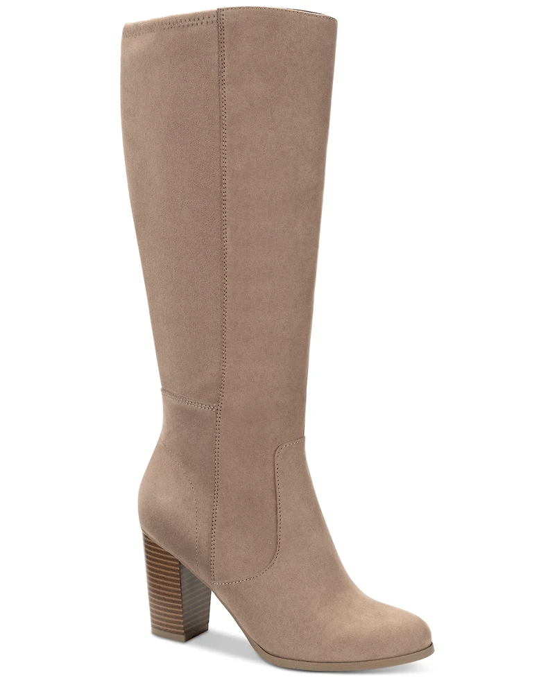 Style & Co Women's Addyy Knee High Dress Boots, Created for Macy's