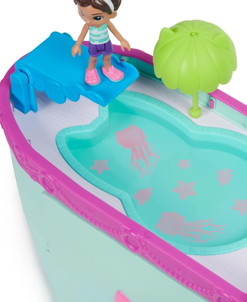 Gabby's Dollhouse, Gabby Cat Friend Ship, Cruise Ship Toy with 2 Toy Figures, Surprise Toys Dollhouse Accessories, Kids Toys for Girls Boys 3 Plus