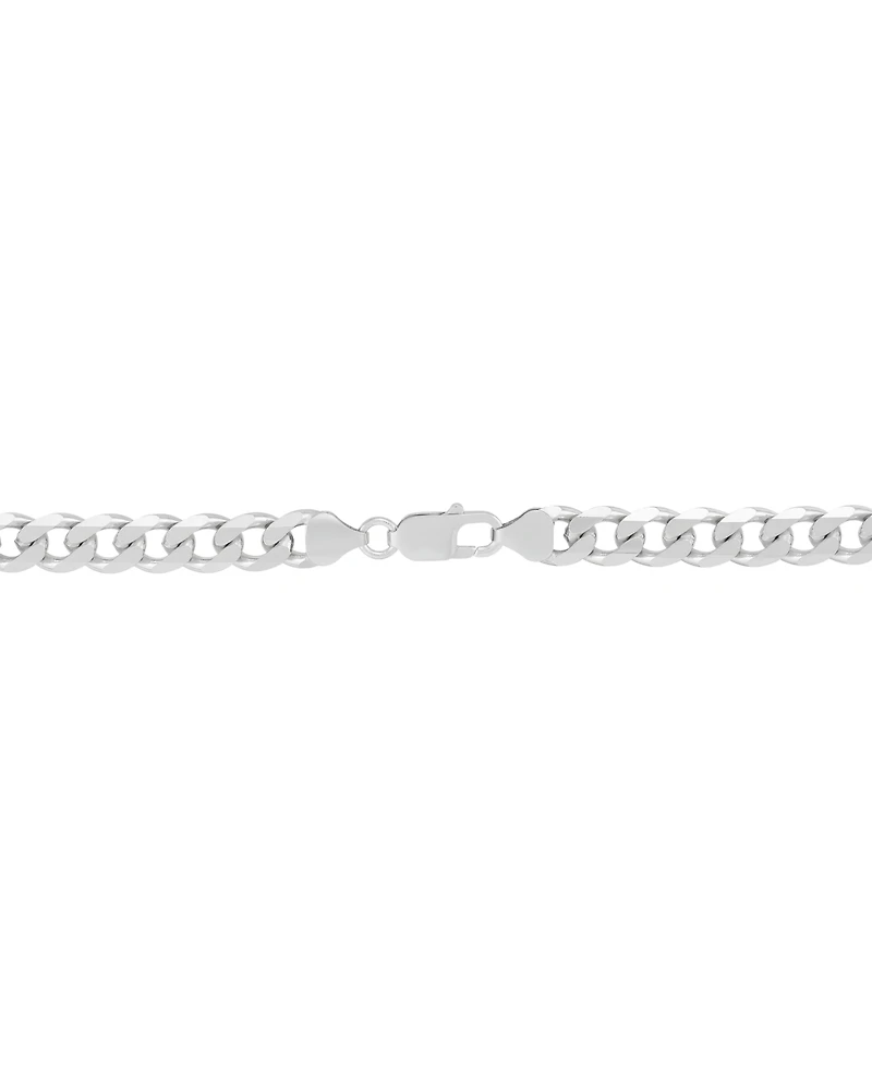 Men's Curb Chain Necklace in Sterling Silver