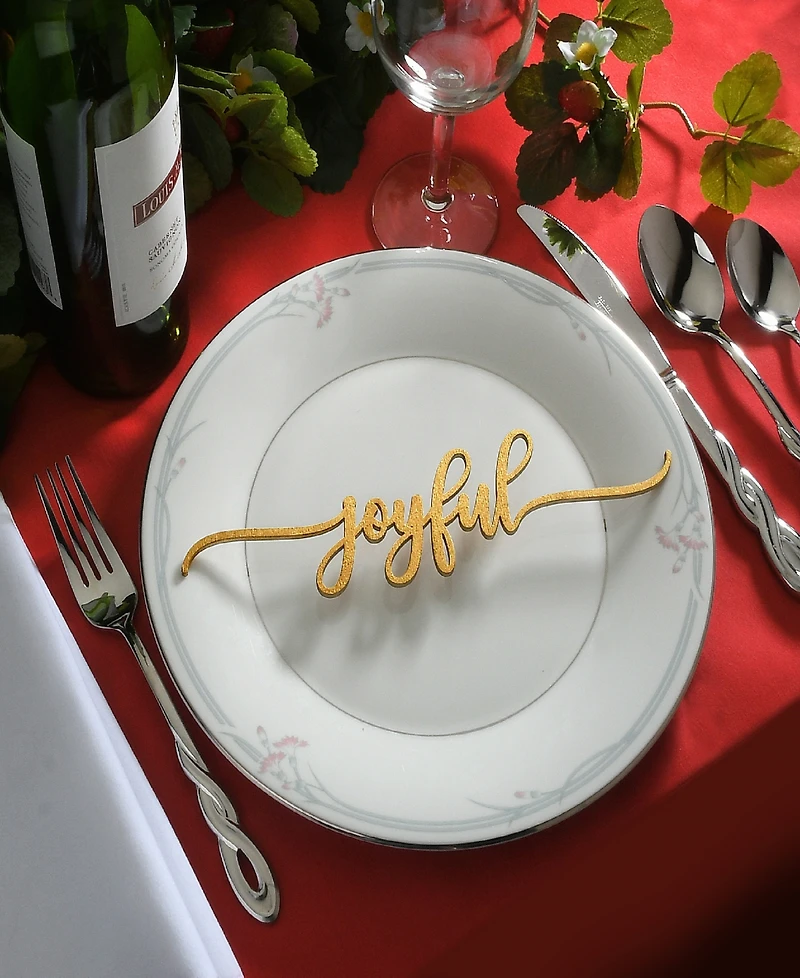 National Tree Company 6-Piece Christmas Place Setting Message Decor