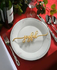 National Tree Company 6-Piece Christmas Place Setting Message Decor