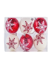National Tree Company First Traditions 6-Piece Shatterproof Snowflake Ornaments