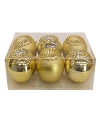 National Tree Company First Traditions 6-Piece Shatterproof Glittering Ornaments