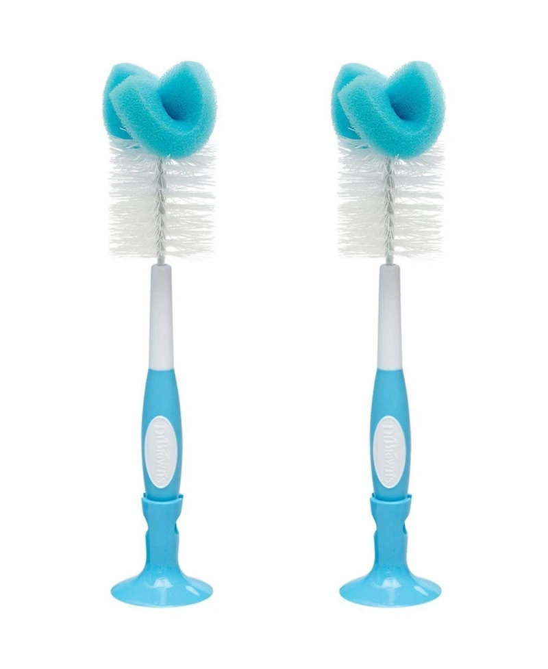 Dr. Browns Baby Baby Bottle Brush, 2 Pack, Blue