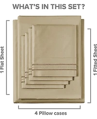 Microfiber Sheet Set 18" - 24" Inch Extra Deep Pocket California King