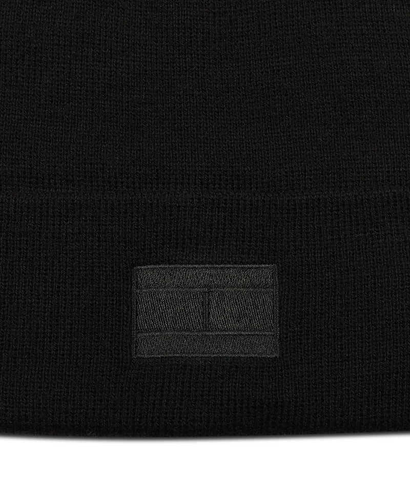 Tommy Hilfiger Men's Ghost Logo Embroidered Beanie