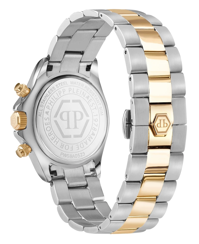 Philipp Plein Women's Chronograph Nobile Two-Tone Stainless Steel Bracelet Watch 38mm