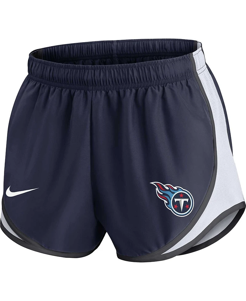 Women's Nike Navy Tennessee Titans Performance Tempo Shorts
