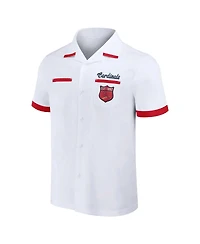 Men's Darius Rucker Collection by Fanatics White St. Louis Cardinals Bowling Button-Up Shirt