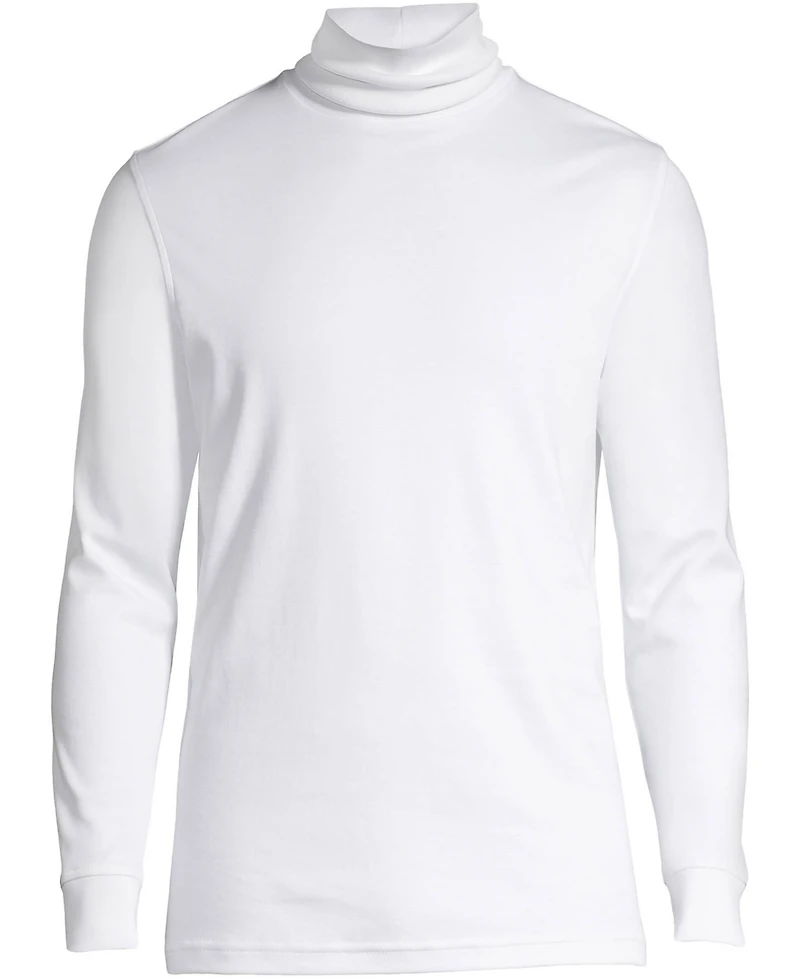 Lands' End Men's Super Soft Supima Turtleneck T-Shirt