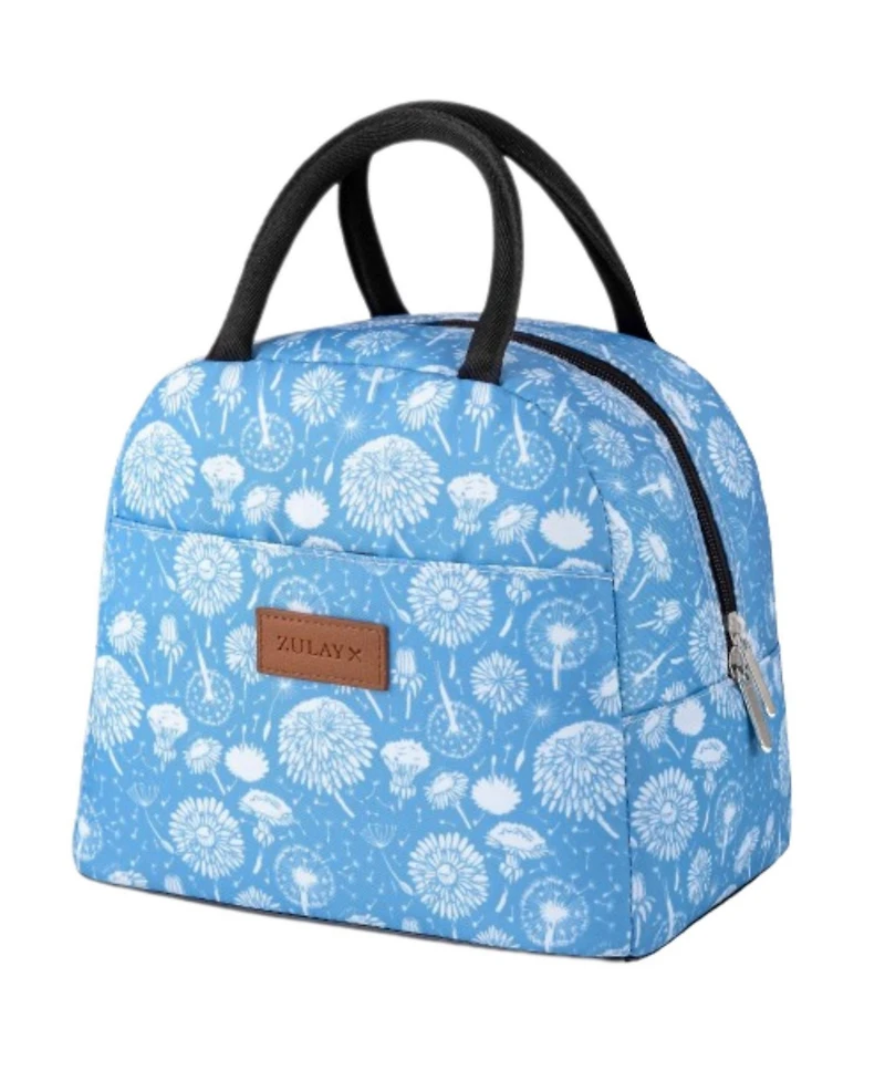 Insulated Tote Lunch Bag With Soft Padded Handles