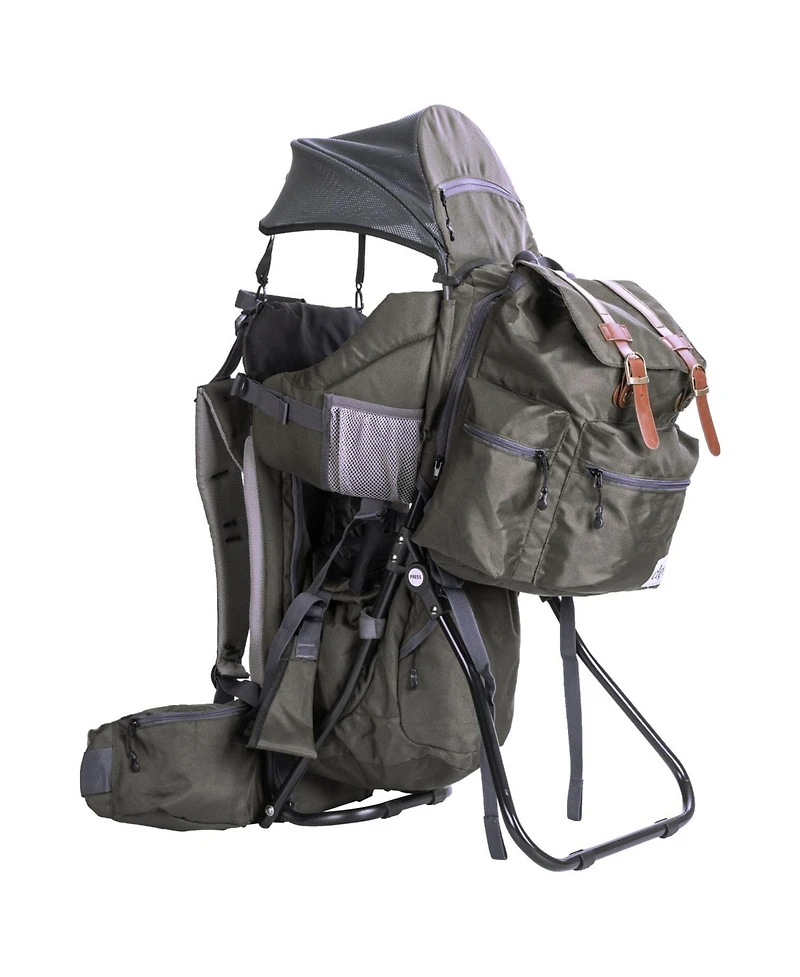 ClevrPlus Baby Hiking Child Carrier Backpack Camping with Detachable Bag, Olive