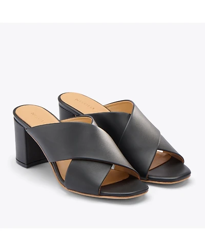Women's Carina Cross Strap Mule Almond