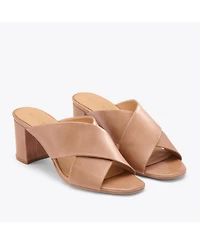 Women's Carina Cross Strap Mule Almond