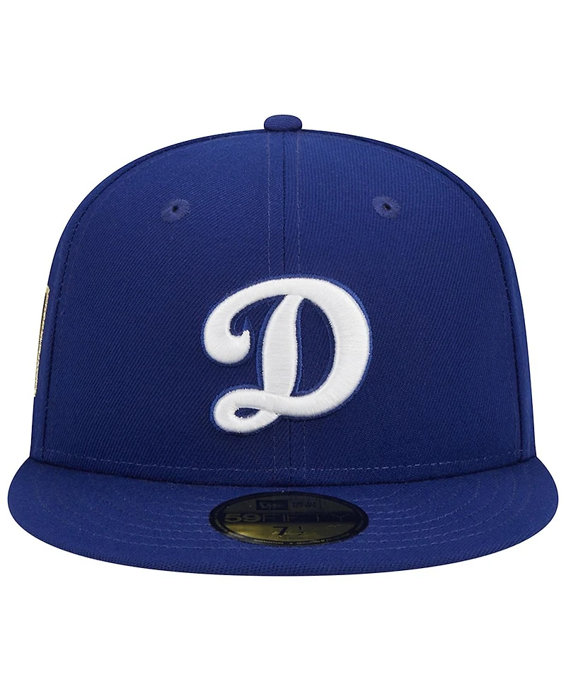 Men's New Era Royal Los Angeles Dodgers Alternate Logo 2020 World Series Team Color 59FIFTY Fitted Hat